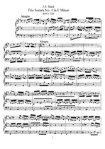 Trio Sonata No.4 in E Minor