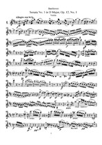 Sonata No.1 in D major (violin part)